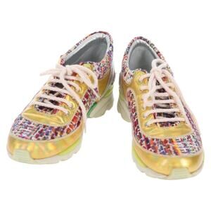 Chanel Sneakers Tweed Multicolor CC
